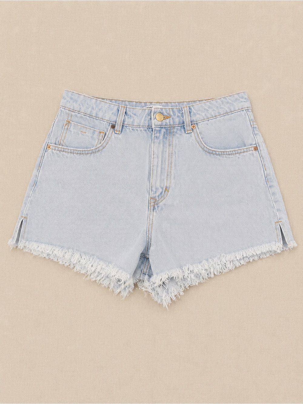 ✨ZARA High Rise Distressed Denim Shorts Size 8